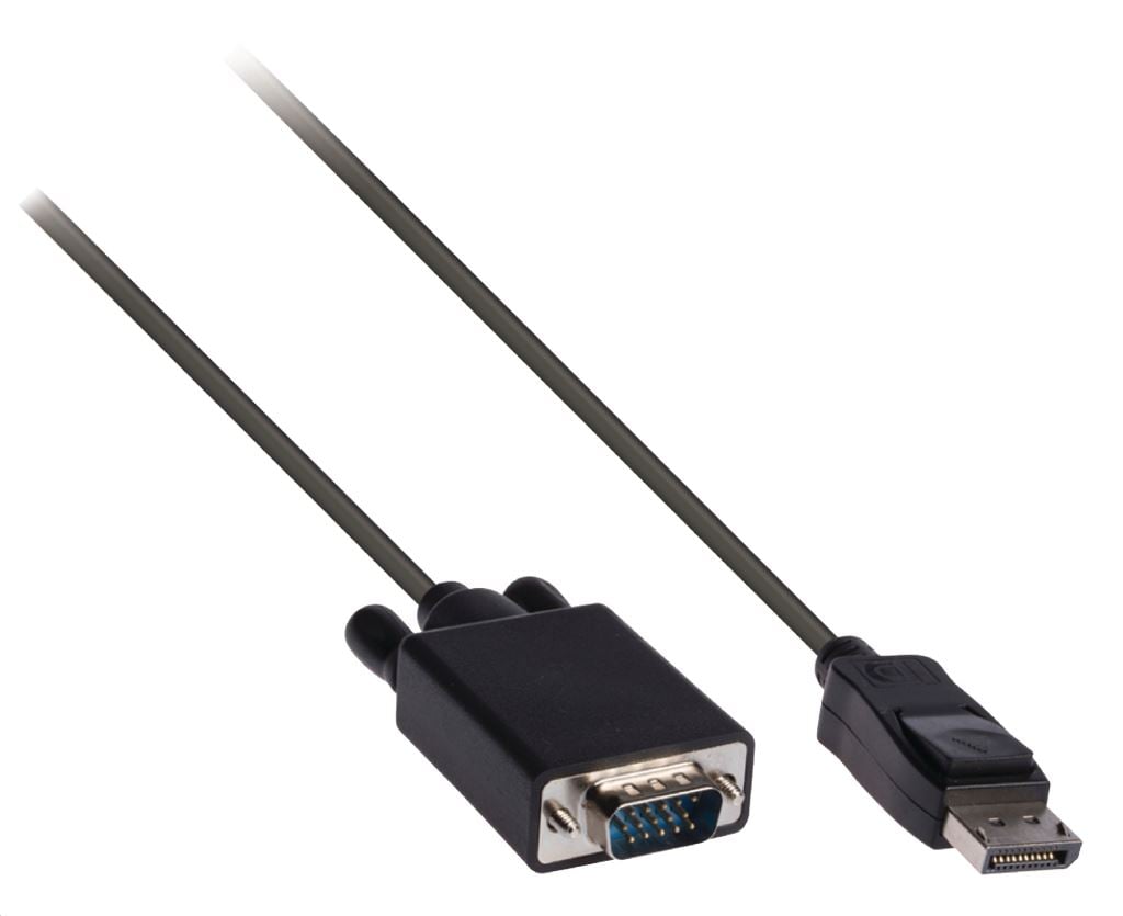 Valueline DisplayPort - VGA kábel, 2 m, fekete (VLCP37300B20)