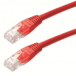 Gembird Cablexpert UTP CAT5e patch kábel 0.25m piros  (PP12-0.25M/R)