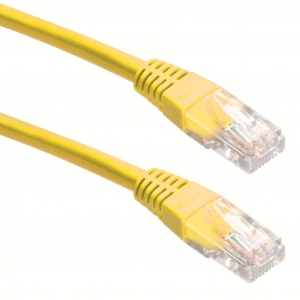 Gembird Cablexpert UTP CAT5e patch kábel 0.25m sárga  (PP12-0.25M/Y)