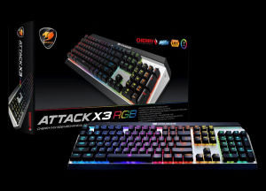 Cougar ATTACK X3 RGB Cherry MX Brown billentyűzet USB (37ATRM4MB.0014)