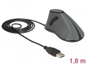 Delock 12527 függőleges optikai egér USB