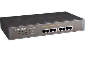 TP-Link TL-SG1008  10/100/1000Mbps 8 portos switch (fém ház)