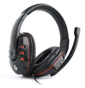 Gembird GHS-402 Gaming mikrofonos fejhallgató fényes fekete
