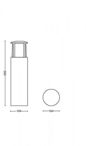 Philips myGarden Stock oszlopos/talapzatos lámpa antracitszürke  (915005194601)