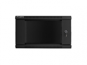 Lanberg 6U 19" fali rack szekrény 600x450mm fekete (WF01-6406-10B)