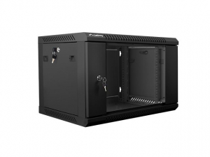 Lanberg 6U 19" fali rack szekrény 600x450mm fekete (WF01-6406-10B)