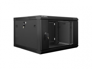Lanberg 6U 19" fali rack szekrény 600x600mm fekete (WF01-6606-10B)