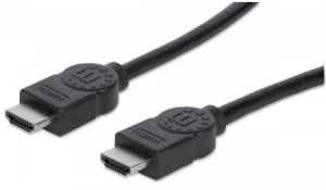 Manhattan High Speed HDMI Ethernet kábel 3m fekete (323222)