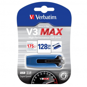 Pen Drive 128GB Verbatim V3 MAX kék USB 3.0 (49808)