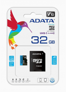 32GB microSDHC ADATA Premier 85/20 CL10 U1 memóriakártya  (AUSDH32GUICL10A1-RA1)