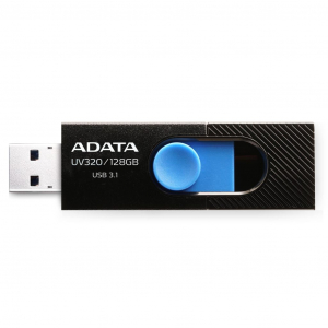 Pen Drive 128GB ADATA UV320 USB 3.1 fekete-kék (AUV320-128G-RBKBL)
