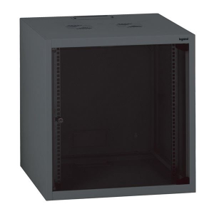 Legrand Linkeo 12U 19" fali Rack szekr&eacute;ny 600x600mm antracitsz&uuml;rke (646212)