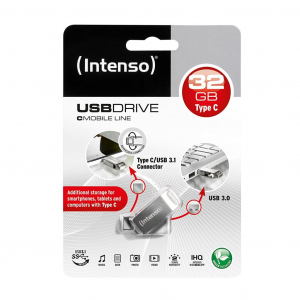 Pen Drive 32GB Intenso Cmobile Line Type-c USB 3.1 ezüst (3536480)