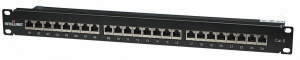 Manhattan Patch panel CAT6 FTP 24 PORT 1U 19" &aacute;rny&eacute;kolt fekete (720038)