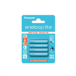 Panasonic Eneloop Lite 1.2V AAA 550mAh akku (4db) /BK-4LCCE-4BE/ Ready to use