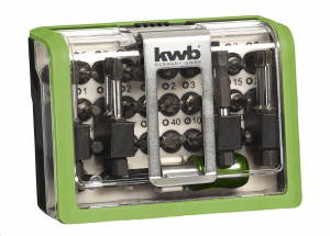 KWB PROFI BIT-BOX EXTREM FORCE bit készlet, 28 db-os, övre csíptethető (165510)