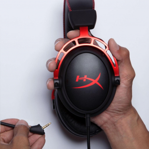 HyperX Cloud Alpha Gaming Headset fekete-vörös (PC, PS4, Xbox One, Nintendo Switch)  (HX-HSCA-RD/EM / 4P5L1AM)