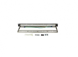 LogiLink Patch Panel 1U 24 Port árnyékolt fekete (NK4042)