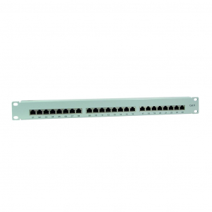 LogiLink Patch Panel 1U 19" 24 Port STP CAT6 árnyékolt szürke (NP0040A)