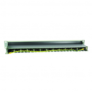 LogiLink Patch Panel 1U 19" 24 Port STP CAT6 árnyékolt szürke (NP0040A)