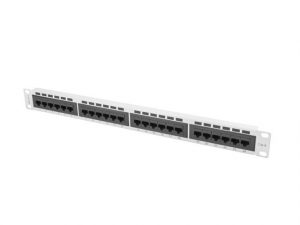 Lanberg Patch panel CAT6 24 PORT 1U 19" sz&uuml;rke (PPU6-1024-S)