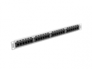 Lanberg Patch panel CAT6 24 PORT 1U 19" sz&uuml;rke (PPU6-1024-S)