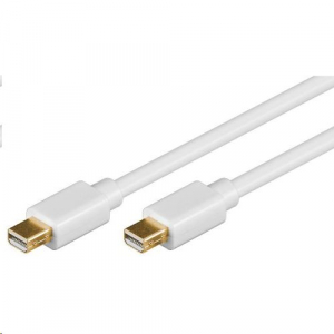 Delock 83456 mini Displayport male - male 5 m kábel, fehér