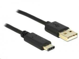 Delock 83326 USB-A > USB-C 2.0 kábel, 0.5 m fekete