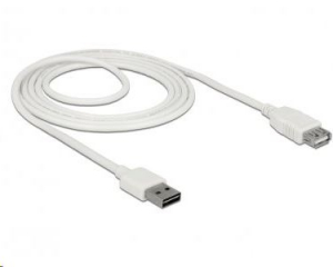 Delock 85200 EASY-USB 2.0 A > USB 2.0 A hosszabbító kábel, fehér, 2 m