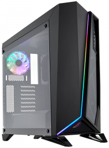 Corsair Carbide Series SPEC-OMEGA RGB Tempered Glass táp nélküli ablakos ház fekete (CC-9011140-WW)