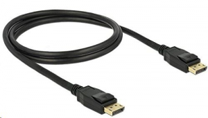 DeLock 83805 Displayport 1.2 apa > Displayport apa 1m fekete