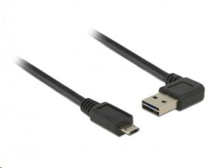 Delock 85164 EASY-USB A 2.0 ívelt bal / jobb > EASY-USB 2.0 micro-B kábel, 0.5 m