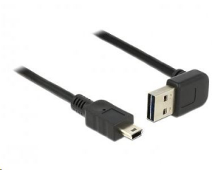 Delock 85184 EASY-USB A 2.0 ívelt felfelé / lefelé > USB 2.0 mini-B kábel, 0.5 m