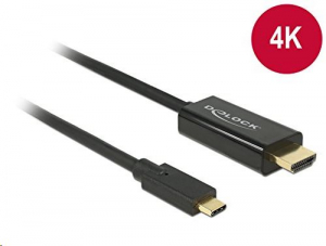 Delock 85258 USB Type-C > HDMI (30 Hz) kábel 1 m, fekete