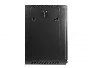 Lanberg 12U 19" fali rack szekrény 600x450mm fekete (WF01-6412-10B)