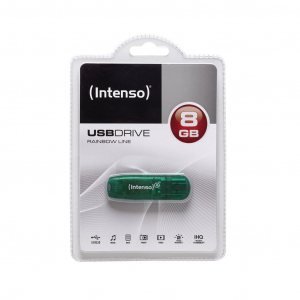 Pen Drive 8GB Rainbow Line USB 2.0 zöld (3502460)