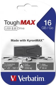 Pen Drive 16GB Verbatim ToughMax USB 2.0 fekete (49330)