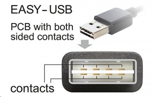 Delock 83365 USB 2.0 -A apa > USB 2.0 mini apa kábel 5 m