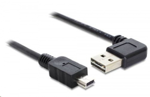 Delock 83380 USB 2.0 -A apa hajlított > USB 2.0 mini apa kábel 3 m