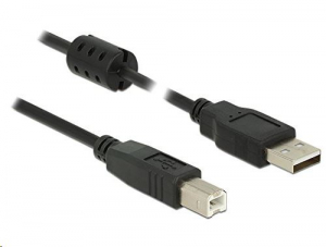 Delock 84894 USB 2.0 A > USB 2.0 B kábel, 0,5 m, fekete