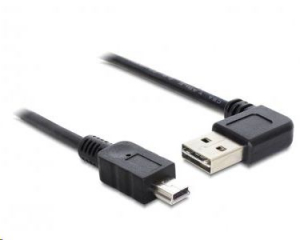 Delock 85175 EASY-USB A 2.0 ívelt bal / jobb > USB 2.0 mini-B kábel, 0,5 m