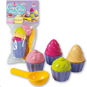 Androni Giocattoli Cup Cake muffinkészítő 9 részes homokozó csomag (3401-0000)