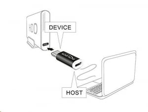 Delock 65678 USB 2.0 Micro-B anya > USB 2.0 Type-C apa, fekete