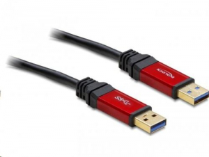 Delock 82744 USB 3.0-A apa / apa prémium összekötő kábel, 1 m