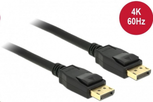 DeLock 85508 Displayport 1.2 apa > Displayport apa 1,5m fekete