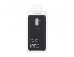 Samsung Galaxy A6+ Dual Layer tok fekete (EF-PA605CBEGWW)
