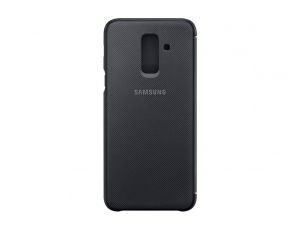 Samsung Wallet Galaxy A6+ flip tok fekete (EF-WA605CBEGWW)
