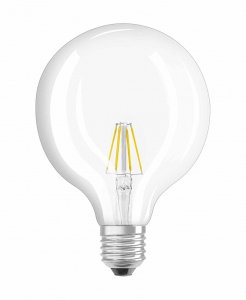 Osram STAR Globe125 LED fényforrás E27 4.5W meleg fehér filament (4052899972384)