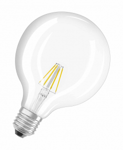 Osram STAR Globe125 LED fényforrás E27 4.5W meleg fehér filament (4052899972384)