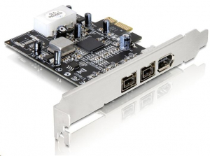 DeLock 3x FireWire bővítő kártya PCI-E (89153)